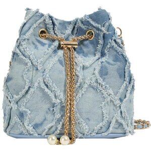 NEW Womens Denim Crossbody Bag Hobo Bag